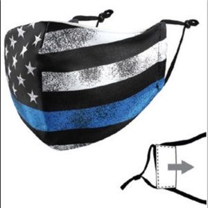 Thin blue line mask | law enforcement mask
